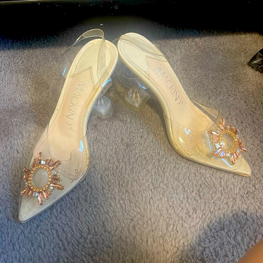 Crystal clear heels